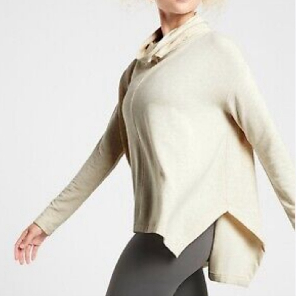 Athleta Ethereal Brushed Funnel Neck Sweatshirt